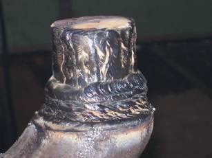 Partially built-up horn